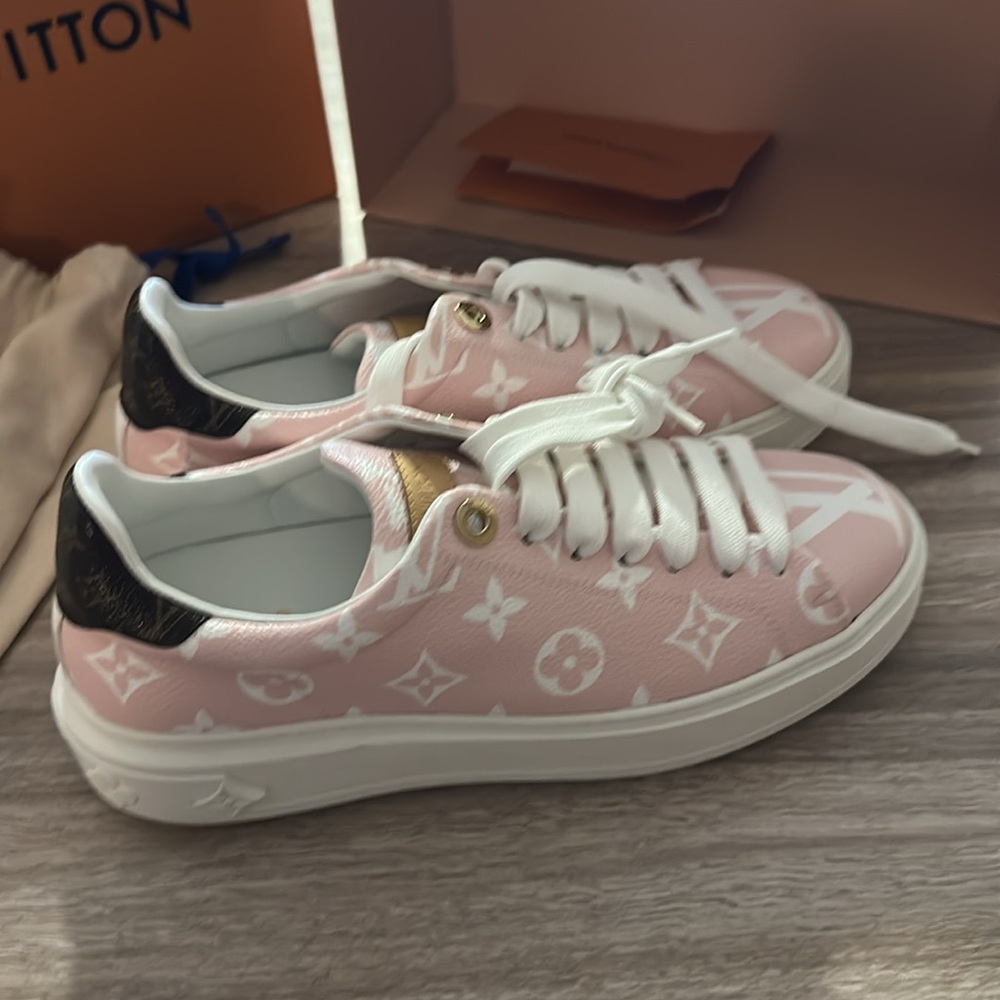 Louis Vuitton Leather Time Out Sneaker - Never Worn